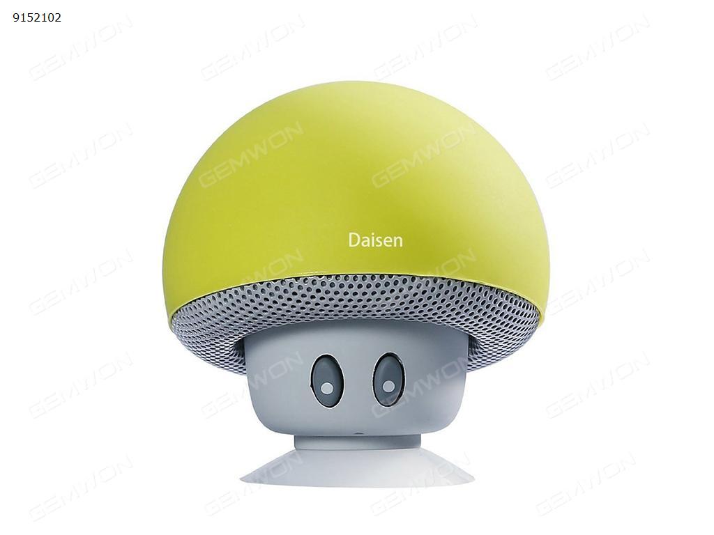 Wireless Bluetooth Speakers, Mushroom Bluetooth 4.1 Speakers, Handsfree and Mobile Bracket (Yellow) Car Appliances BT-280