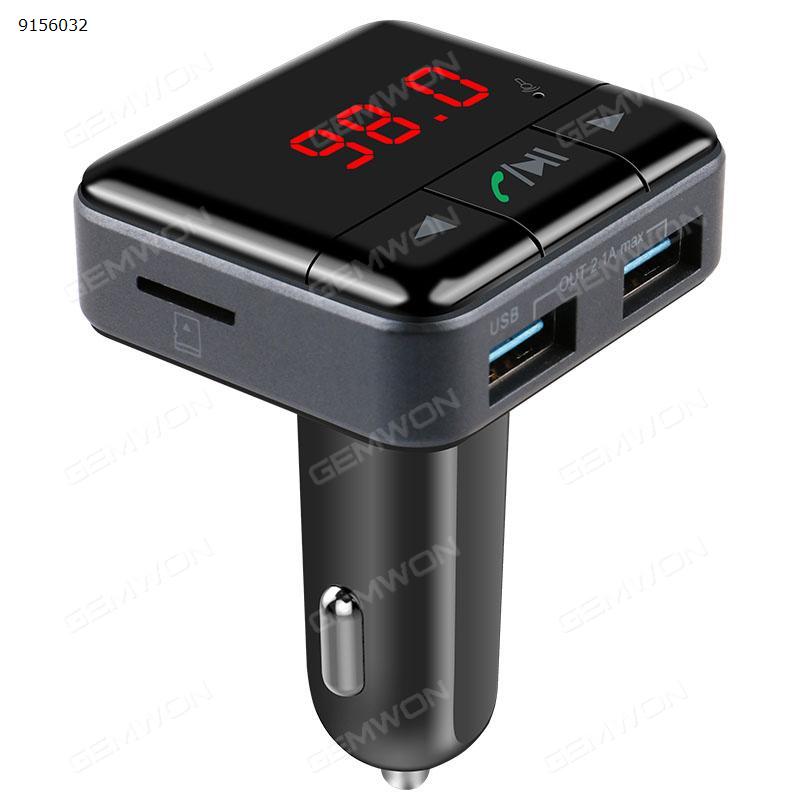 Bluetooth FM Transmitter  Bluetooth Car Charger MP3 Player with Dual USB Ports Charger LED Display Hands-free Call, Support Phone App Control for iPhone, iPad, iPod, Samsung, MP3, MP4,ect. Car Appliances BC12B