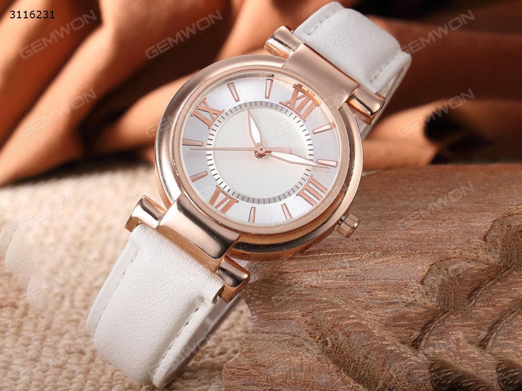 Lady quartz watch， white Smart Wear Lady quartz watch