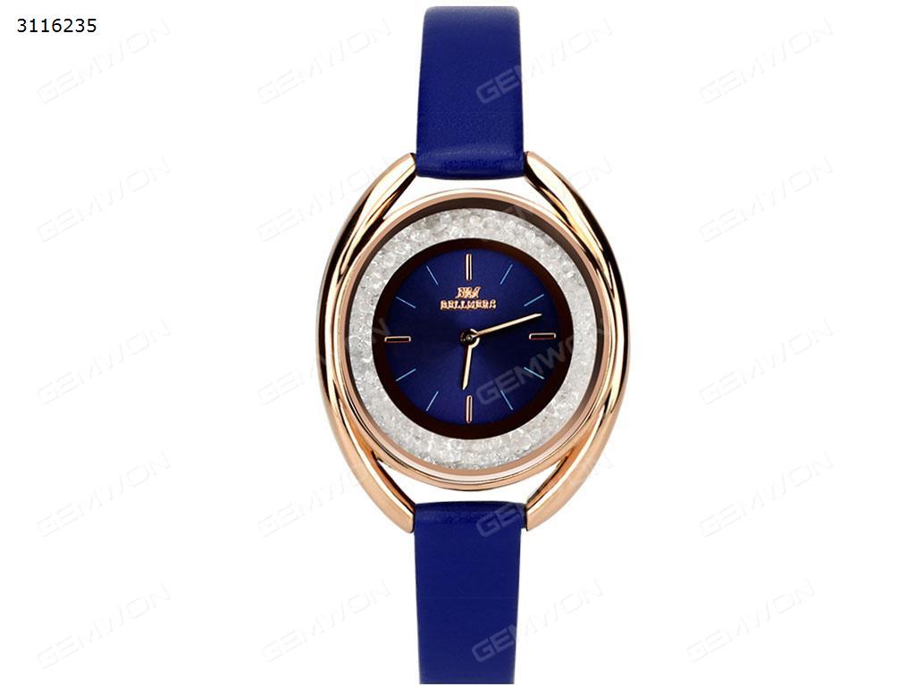 Women's waterproof watch,Casual Fashion，coffee Smart Wear Women's waterproof watch