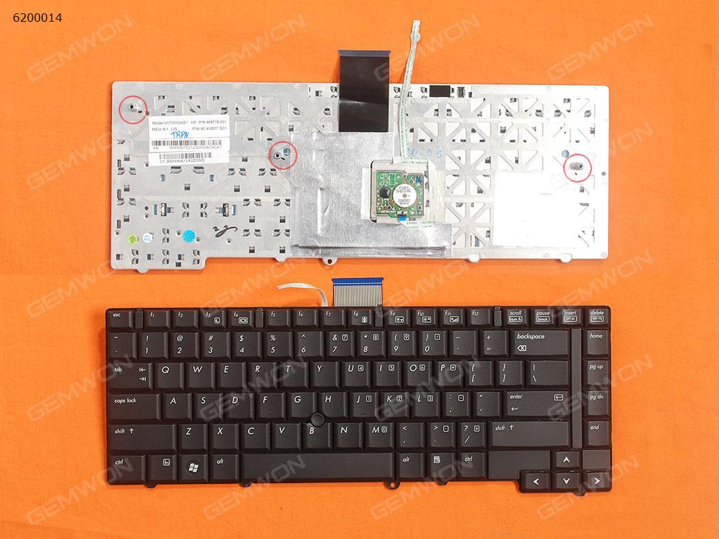 HP 6930P BLACK(With Point stick) US NSK-H4K01 468778-001 9J.N8282.K01 MP-06803US6442 90.4V907.C01 Laptop Keyboard (OEM-B)