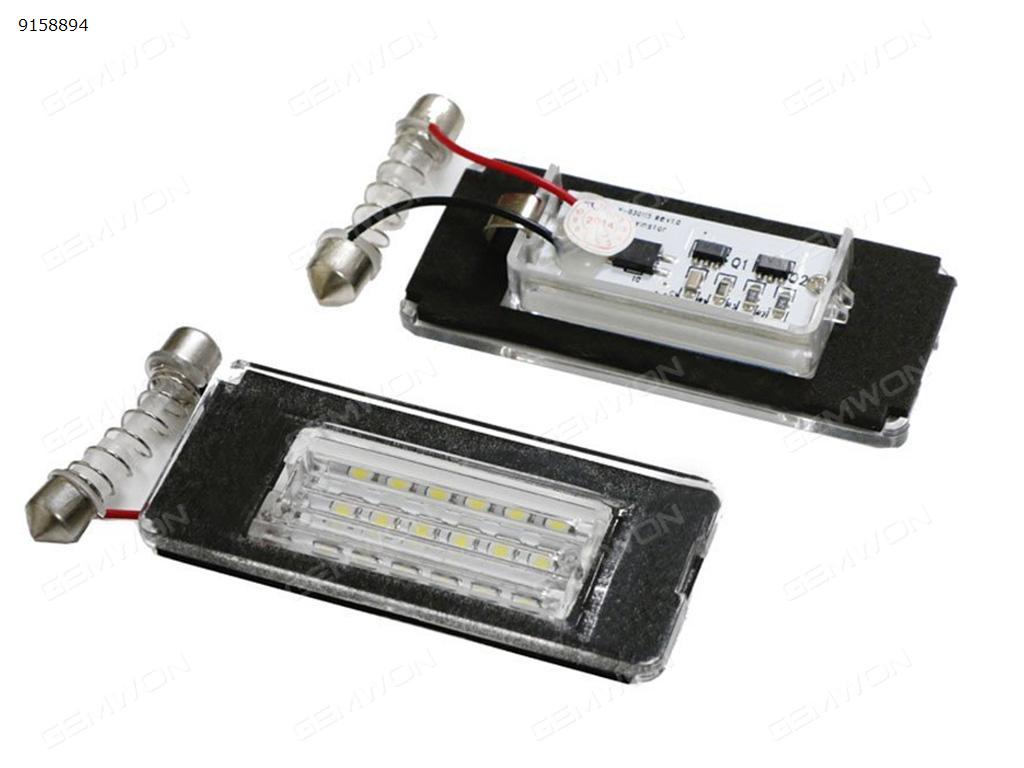 2Pcs Car  LED license plate lights for BMW Mini  Cooper R56 R57 R58 R59 2006-2014 Auto Replacement Parts PZD