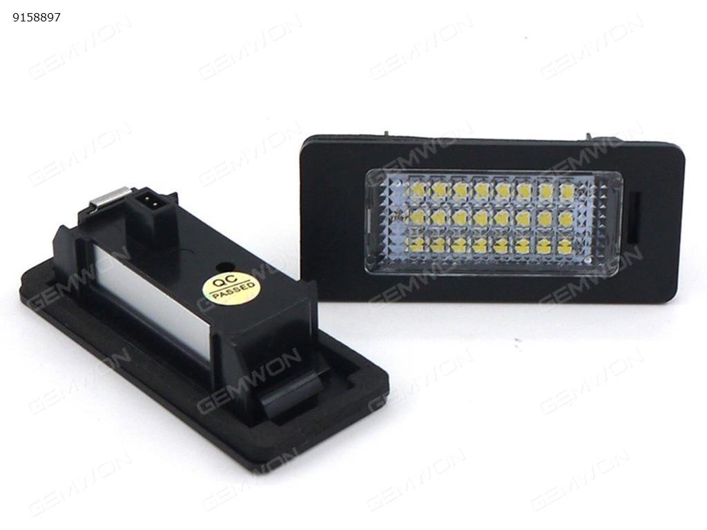 2Pcs Car  LED license plate lights for  Audi  Q5 A4 4D/5D A5/S5 Auto Replacement Parts PZD