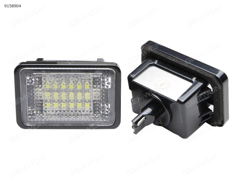 2Pcs Car LED license plate lights for   Mercedes-Benz  X204 GLK200 220 250 280 Auto Replacement Parts PZD