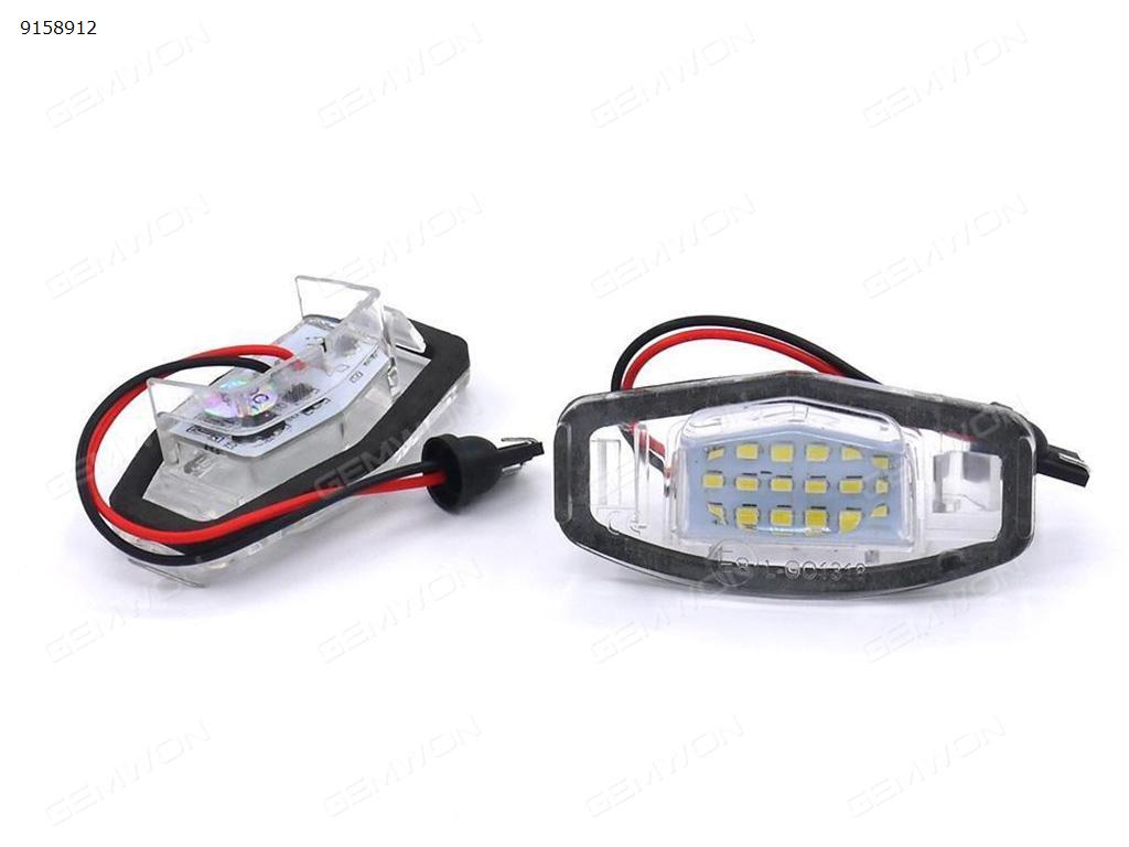 2Pcs car LED license plate light for Honda civic viid/5d(01-05), for civic vii06,for city 4d(03-09),for legend(99-04),for accord 4d(03-08) Auto Replacement Parts PZD