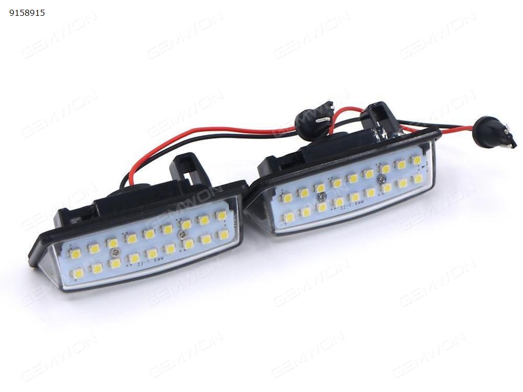 2Pcs car LED license plate light for  Nissan Maxima LED license piate lamp 03-08/TEANA Auto Replacement Parts PZD