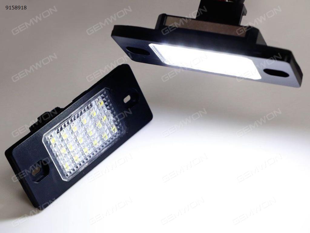 2Pcs car LED license plate light for Porsche Cayenne S Gts VW Touareg Auto Replacement Parts PZD