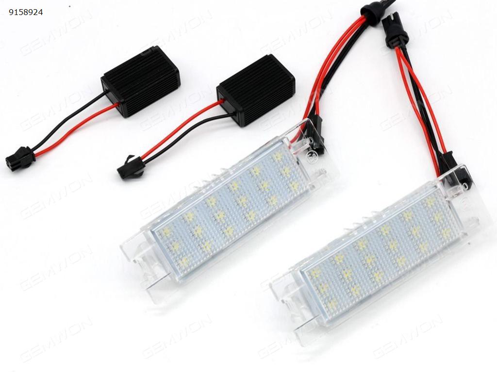 2Pcs Car LED license plate light for OPEL ZafiraB ASTRA CORSA Insignia Auto Replacement Parts PZD