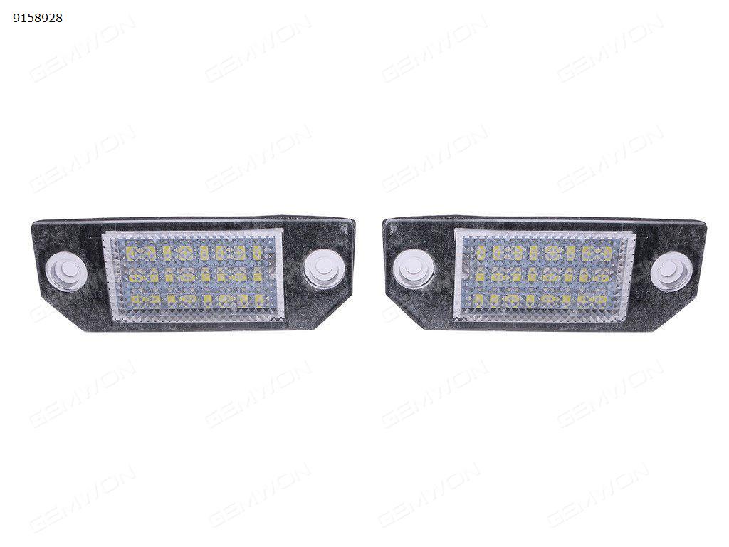 2Pcs Car LED license plate light for Ford Focus C-MAX 03- /Ford Focus MK2 03-08 Auto Replacement Parts PZD