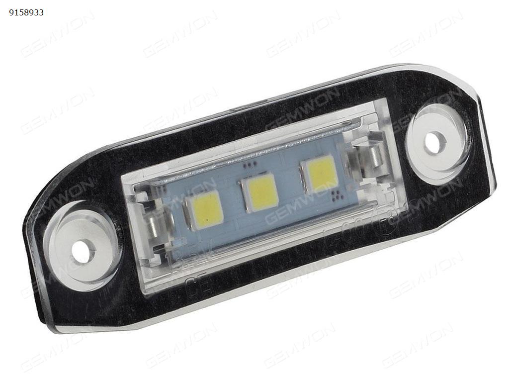 2Pcs Car LED license plate light for Volvo LED license plate lights S80 Xc90 S40 XC60 V70 V50 Auto Replacement Parts PZD