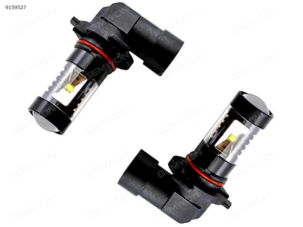 2Pcs White 30W 9006 6000K Super Bright LED Fog Lights Replacement Bulbs Auto Replacement Parts LED fog lights