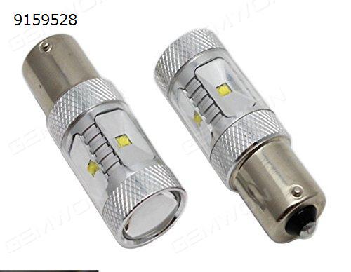 2Pcs 1156 50W High Power Zero Error LED White Signal LED Brake Light Auto Replacement Parts LED reversing lights