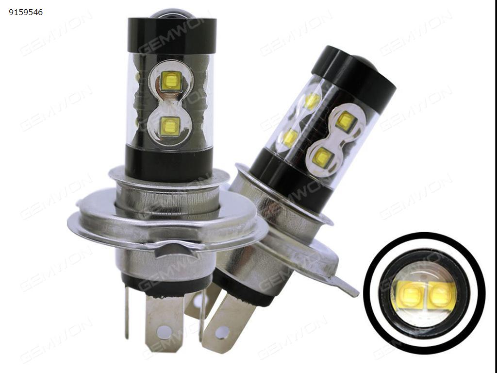 2Pcs High power H4 CREE 50W fog light highlight LED front fog lamp 10SMD fog lamp Auto Replacement Parts LED fog lights