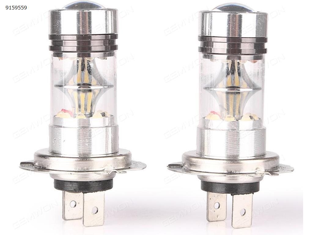 2PCS H7 100W 1800LM Super Bright 6000K LED White Fog Driving DRL Light Bulbs Auto Replacement Parts LED FOG LIGHTS