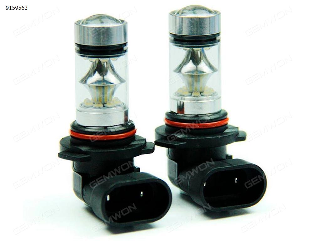 2Pcs HB3 HB4 9006 6000K 100W LED 20-SMD Cree Projector Fog Driving DRL Light Bulbs Auto Replacement Parts LED fog lights