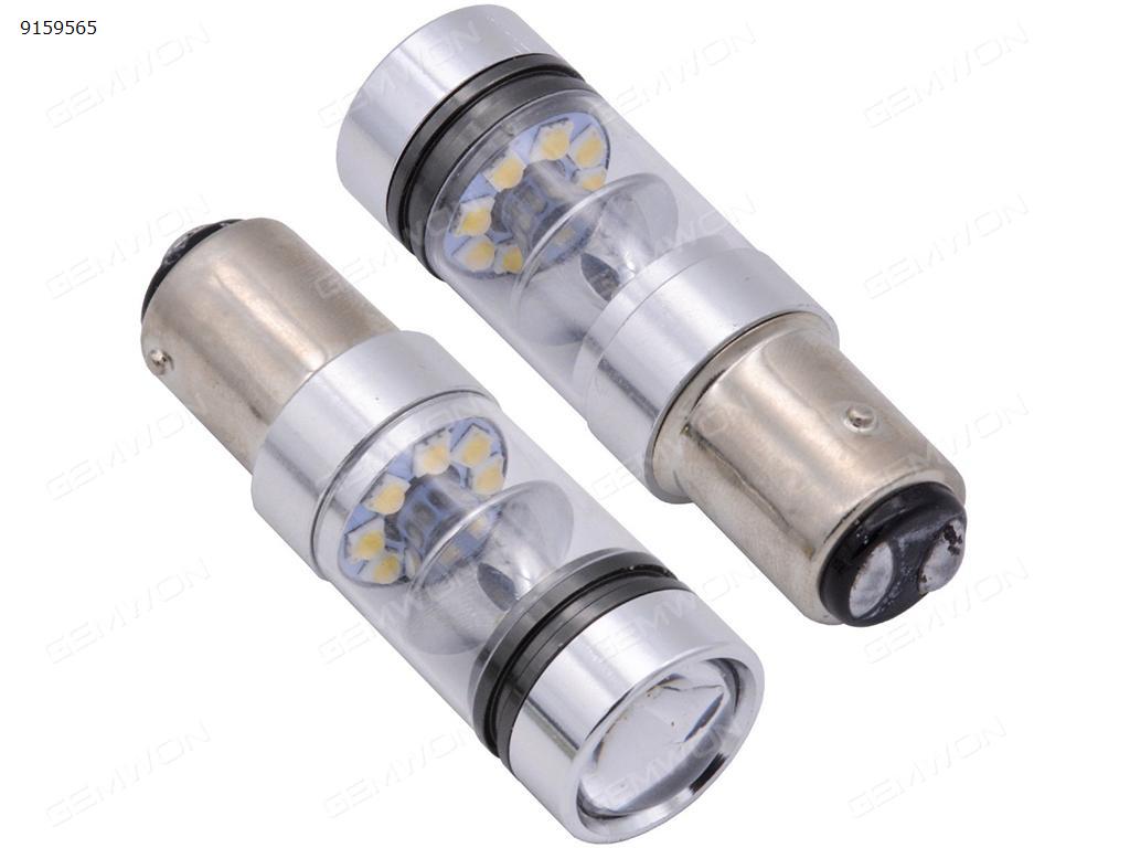 2Pcs Led brake light BSY15D 1157 100W 20smd car light bulb Auto Replacement Parts LED reversing lights