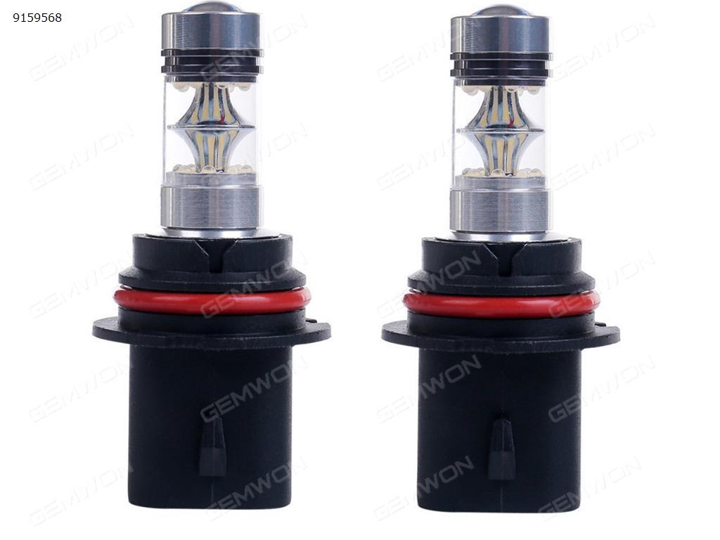 2Pcs 9004 6000K 100W LED 20-SMD Cree Projector Fog Driving DRL Light Bulbs White Auto Replacement Parts LED fog lights