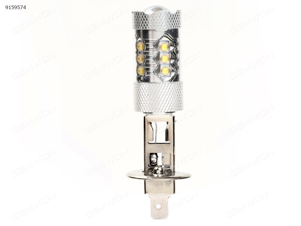 2Pcs H1 Super Bright White High Power 80W 16-SMD LED Fog Driving DRL Light Auto Replacement Parts LED fog lights