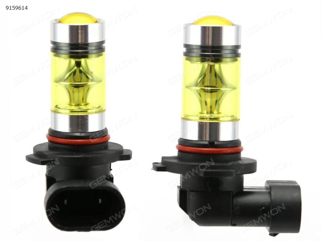 2Pcs LED fog lights H10 100W 20LED gold light high fog lights LED fog lights Auto Replacement Parts LED fog lights