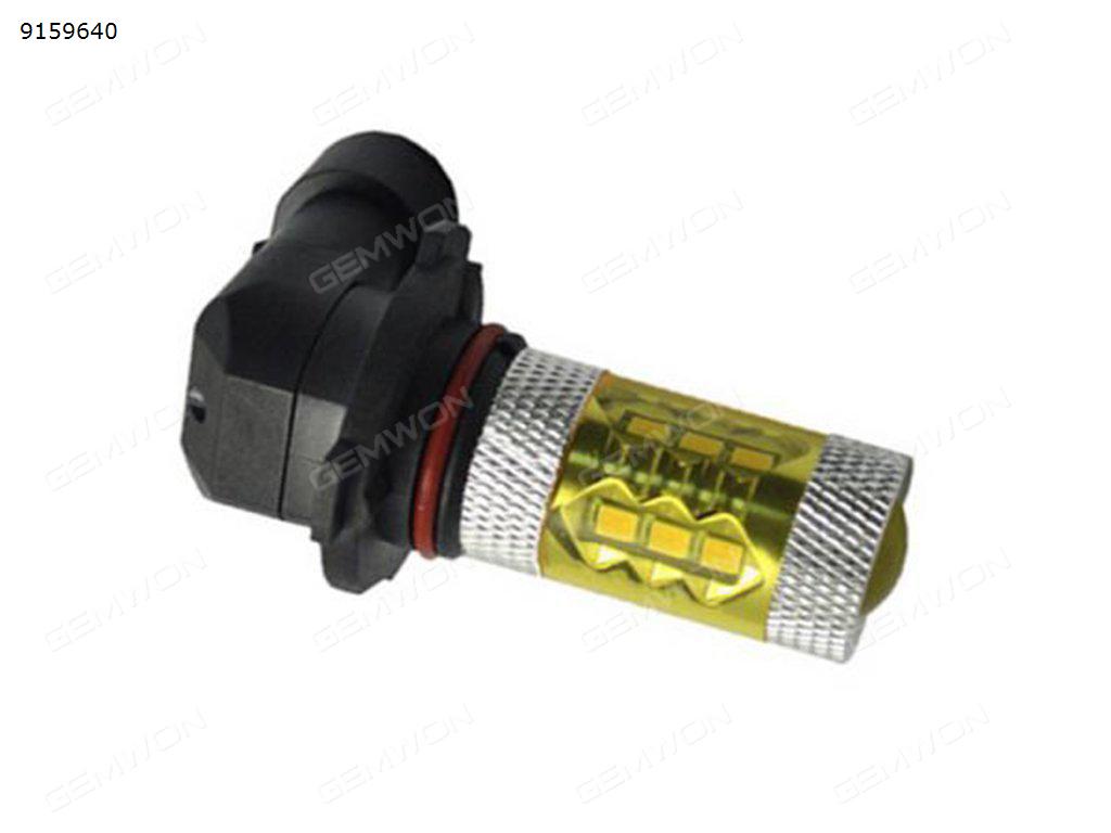 2Pcs Replacement H10  80W 6000K 16-SMD LED Fog Lights Driving Bulbs for Car - Yellow Auto Replacement Parts LED fog lights