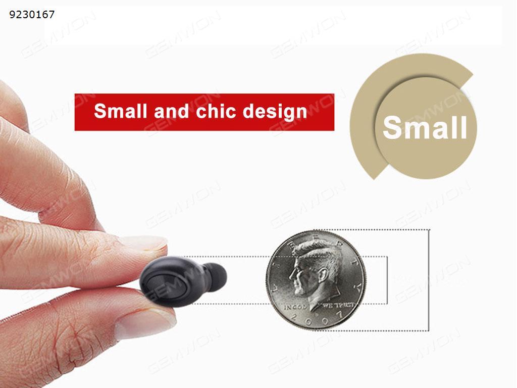 Mini A3 Bluetooth Headset In-Ear Mini Wireless Bluetooth Headset Mini Bluetooth Headset Microphone (USB Magnetic Charger, 6 Hour Play Time)White Headset A3