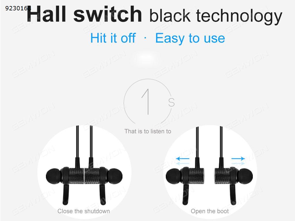 S500 magnetic control power off the in-ear movement Bluetooth headset black Headset S500