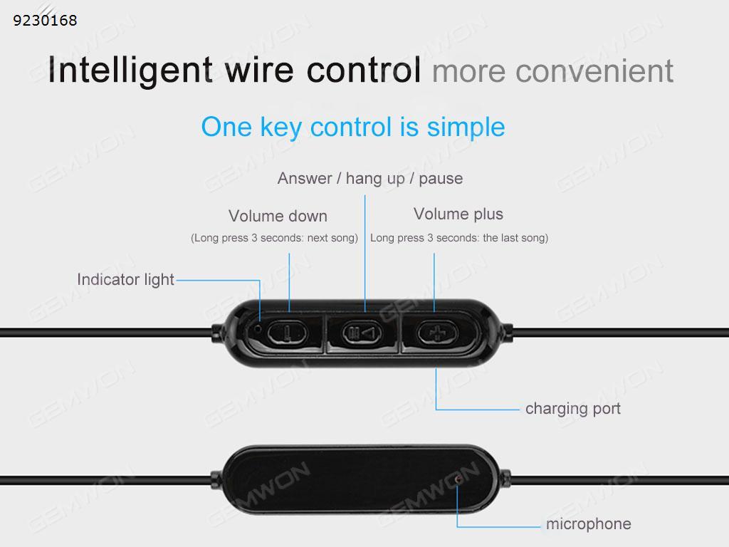 S500 magnetic control power off the in-ear movement Bluetooth headset black Headset S500