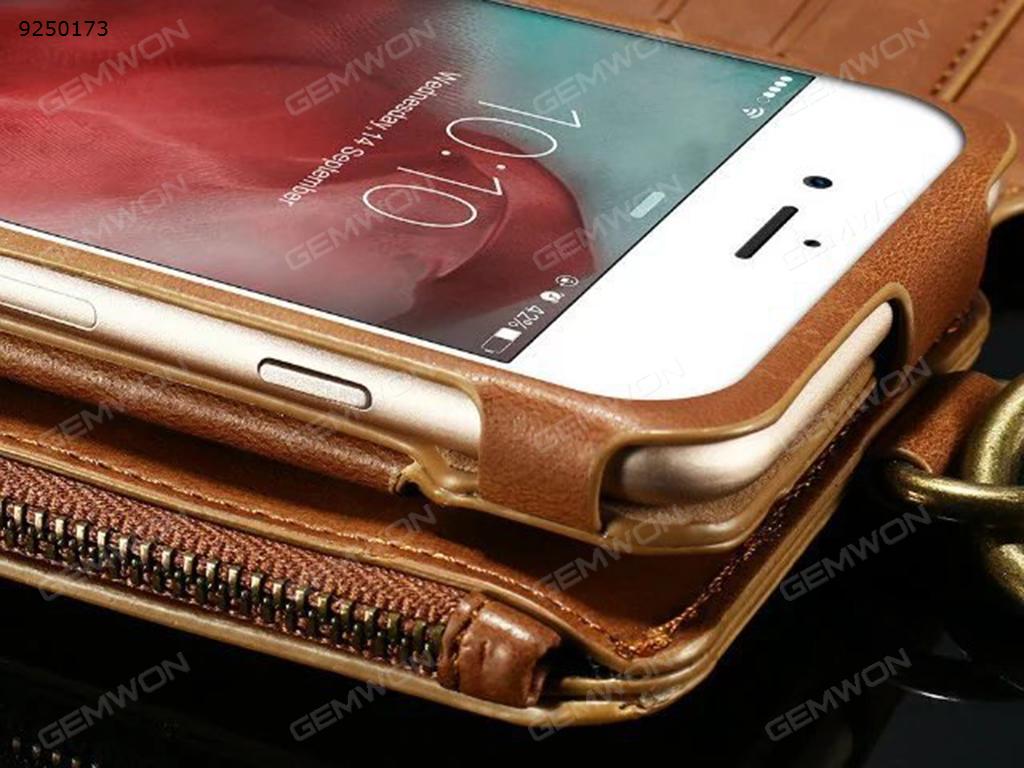 FLOVEME retro wallet models iPhone6 multi-functional bracket mobile phone shell classic leather case brown Case iPhone6/6S