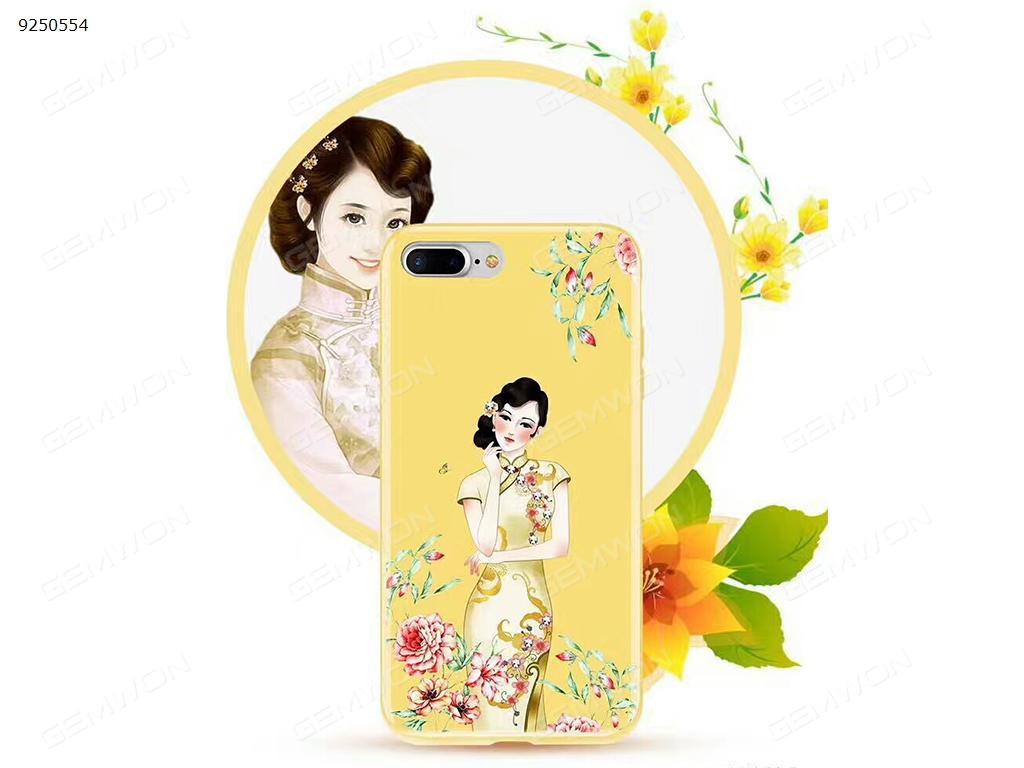 Iphone6 oriental beauty pattern phone shell yellow Case iPhone 6