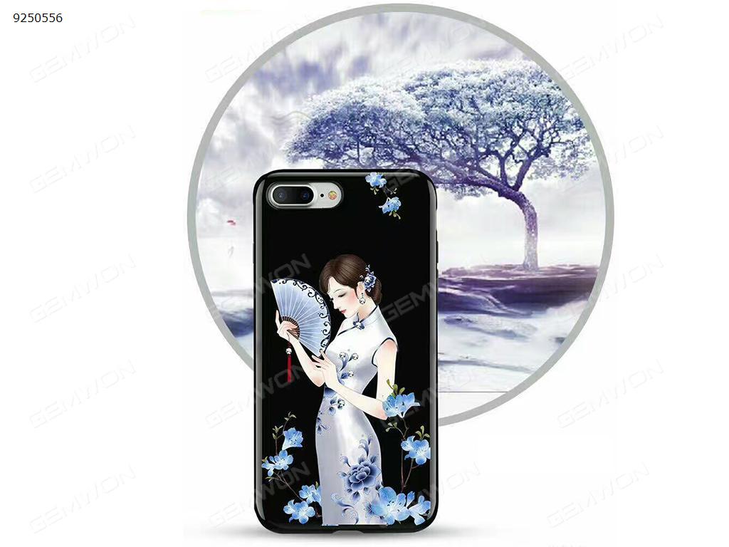 Iphone 6 plus oriental beauty pattern phone shell black Case iPhone 6 plus