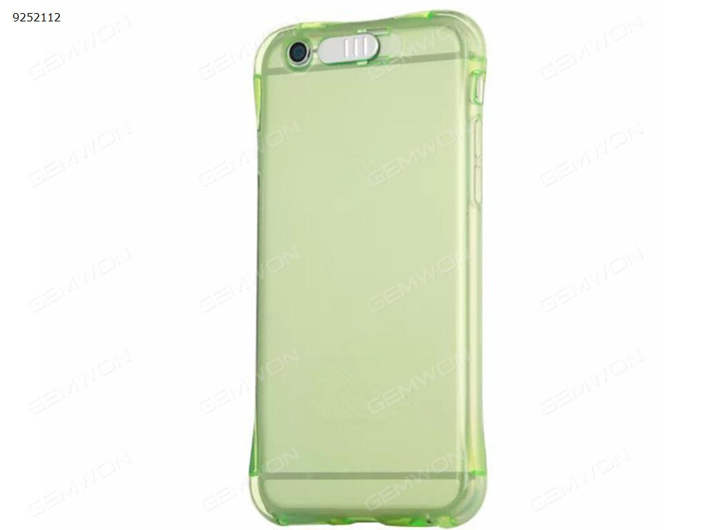 Feceir iPhone 6/6S Case - Creative LED Light up Incoming Call Flash Cover,. Green Case IPHONE 6/6S