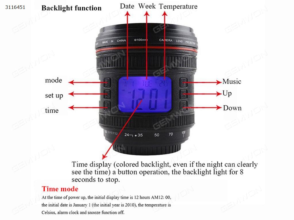 Star light alarm clock, Camera lens music projection lamp Other Star light alarm clock