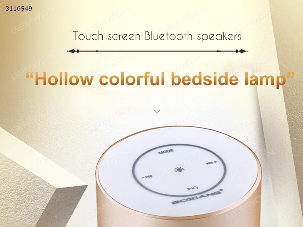 Colorful flashing Bluetooth speakers, Gift card touch portable Bluetooth stereo bedside lamp lights, Dark gray Bluetooth Speakers COLORFUL FLASHING BLUETOOTH SPEAKERS