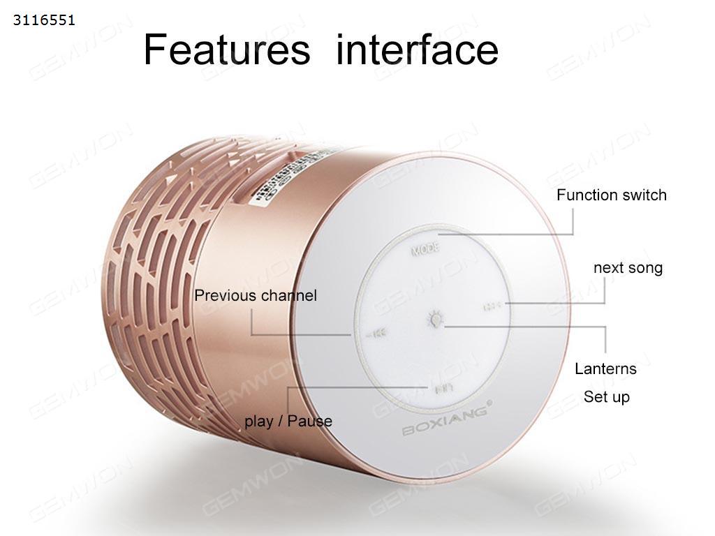 Colorful flashing Bluetooth speakers, Gift card touch portable Bluetooth stereo bedside lamp lights, Rose gold Bluetooth Speakers COLORFUL FLASHING BLUETOOTH SPEAKERS