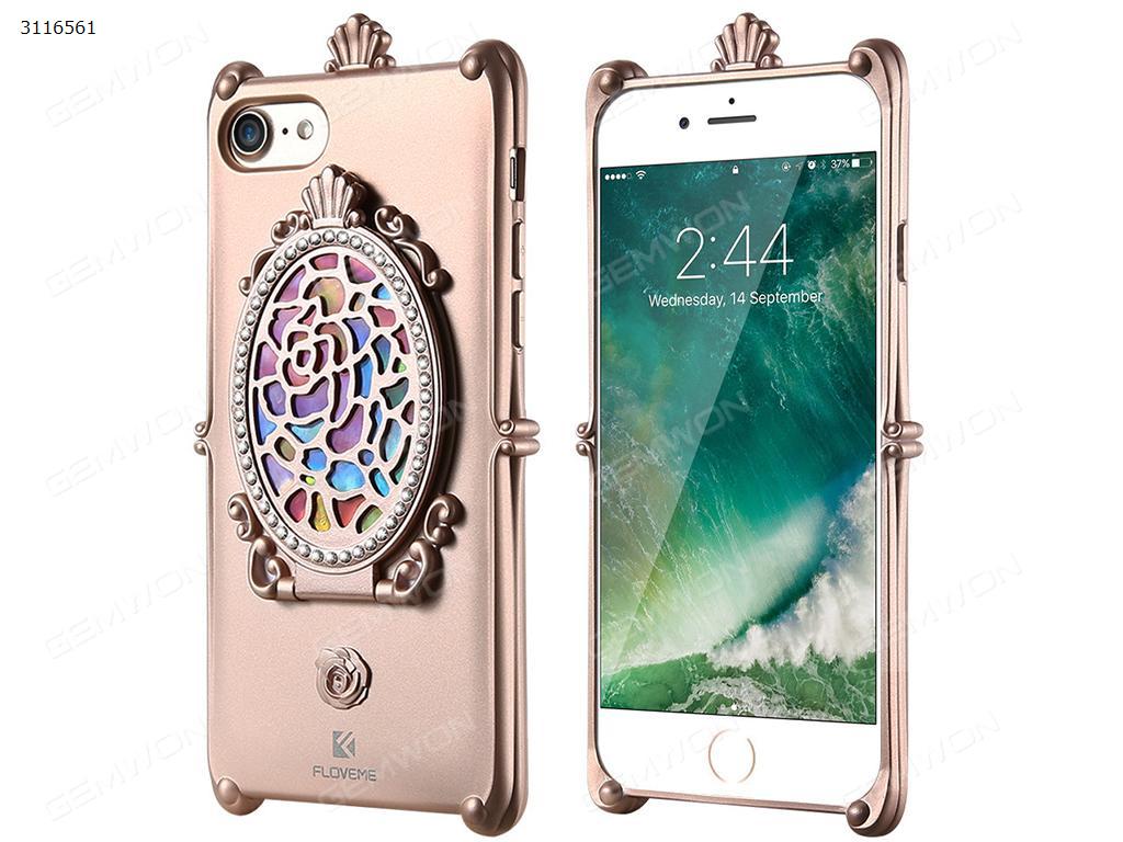 iphone 6 Mirror mobile phone shell, Anti dropping mobile phone cover with flip mirror support, Rose Gold Case IPHONE 6 MIRROR MOBILE PHONE SHELL