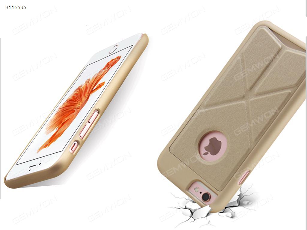 iphone 7 deformation Mobile phone shell, Anti collision mobile phone shell with deformed support, Gold Case IPHONE 7 DEFORMATION MOBILE PHONE SHELL