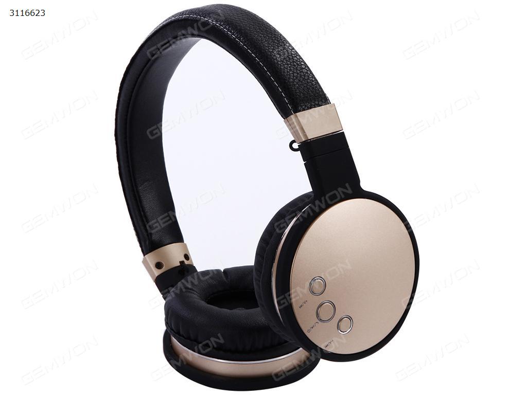 BT016 Bluetooth folding headset, Wireless earphone head folding type mobile phone music earphone, Rose GoldBT016 BLUETOOTH FOLDING HEADSET