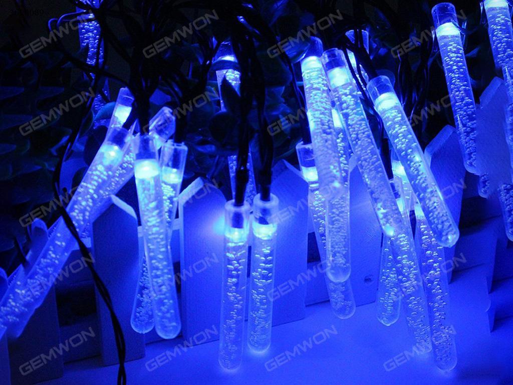 LED solar 20PCS ice cone lamp string（20LED-CE） apply to Halloween, Christmas festivals，4.8meters long，adjustable light, 1.2V, color temperature 5000K  Blue Light LED String Light 20LED-CE