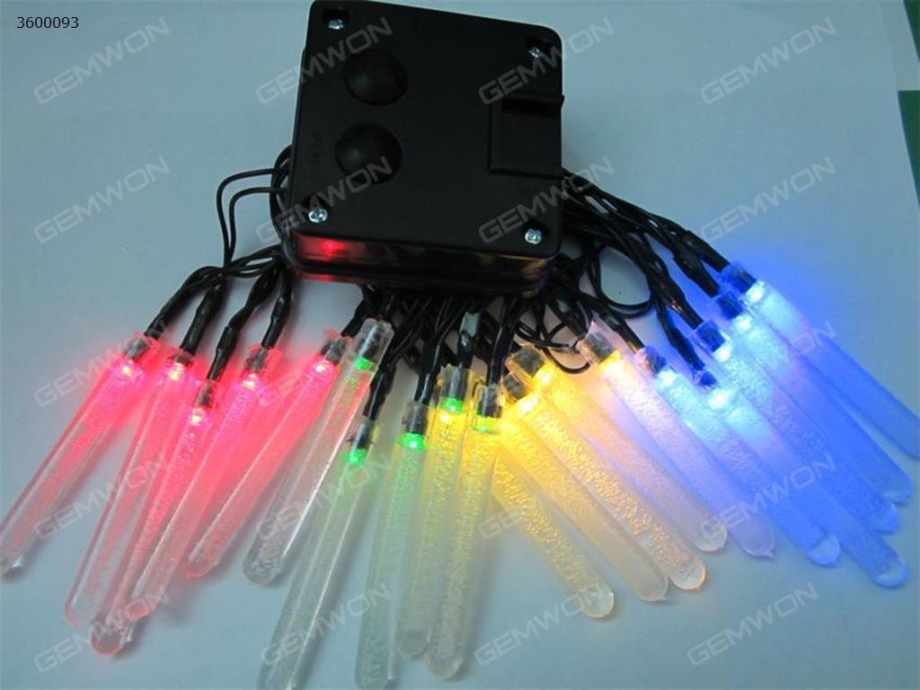 LED solar 20PCS ice cone lamp string（20LED-CE） apply to Halloween, Christmas festivals，4.8meters long，adjustable light, 1.2V, color temperature 5000K  Technicolor Light LED String Light 20LED-CE