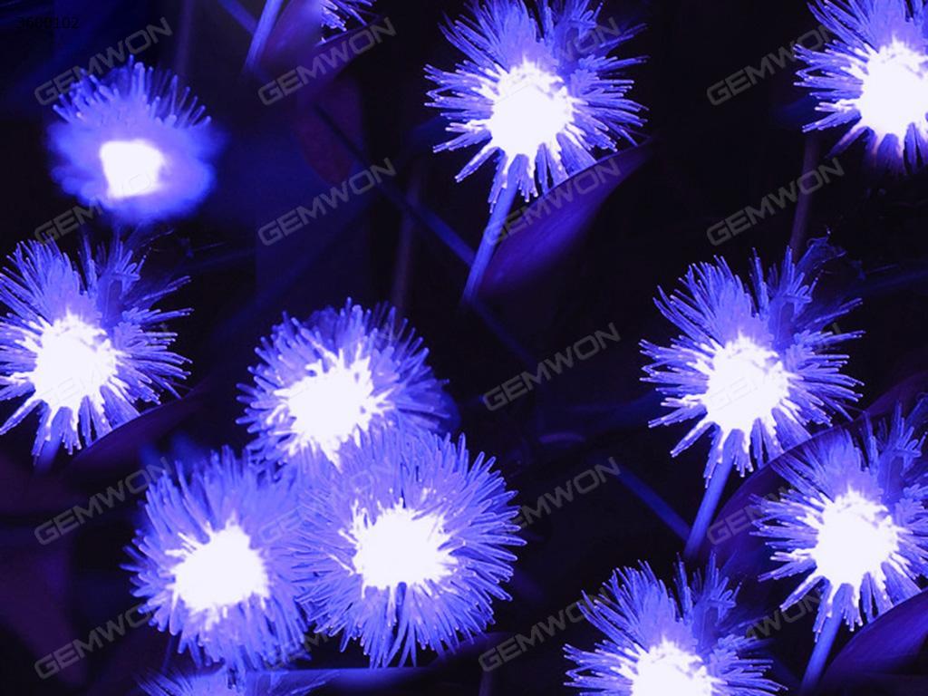 LED solar 50PCS chuzzle ball String Lights(WTL-MMQ)apply to Halloween, Christmas festivals，7 meters long，2V color temperature 6000K,be used indoors and outdoors, can be dimmed  Blue Light LED String Light WTL-MMQ