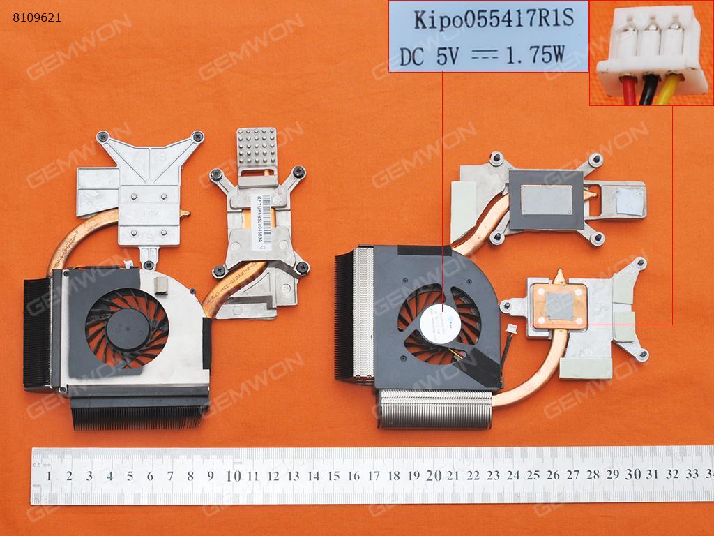 HP DV6-2000 DV6-2100(Heatsink,For single heatsink copper cooling pipe) Laptop Fan N/A