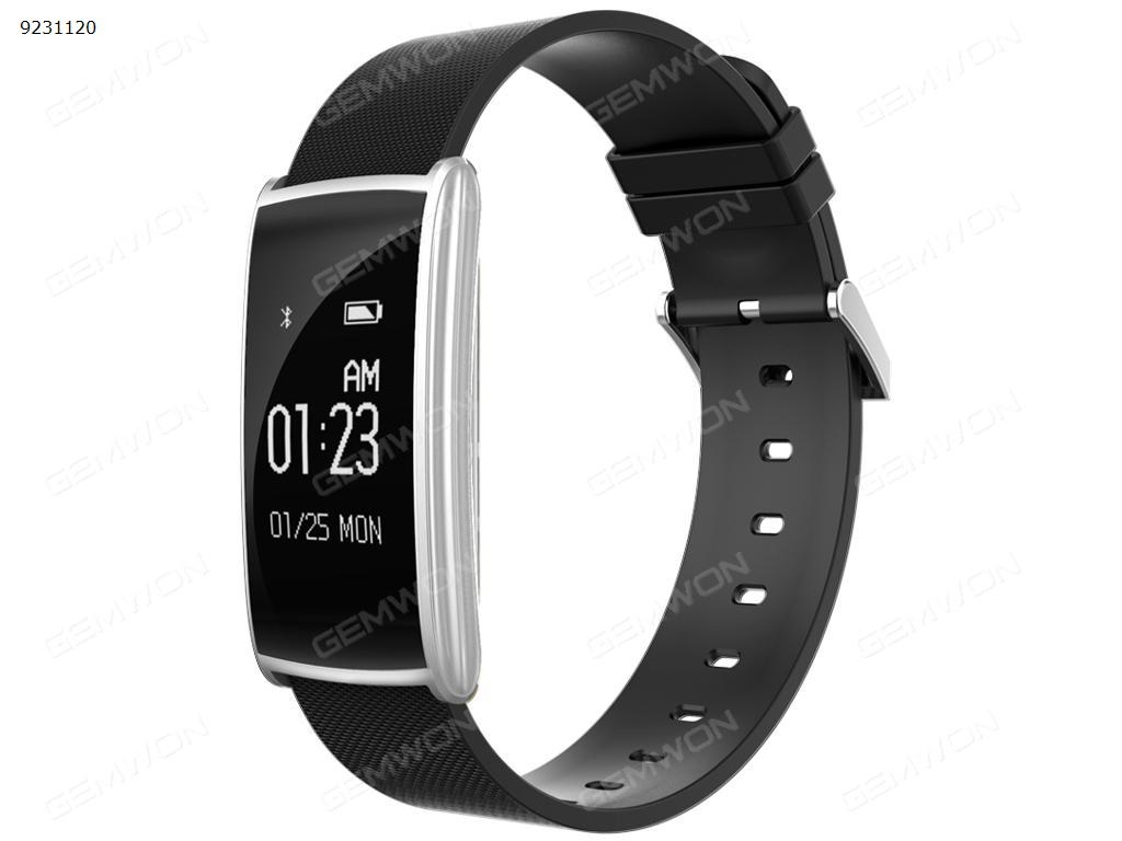 N108 Bluetooth Smart Wristband Blood Oxygen Smart fitness Bracelet Heart Rate Silver Smart Wear N108