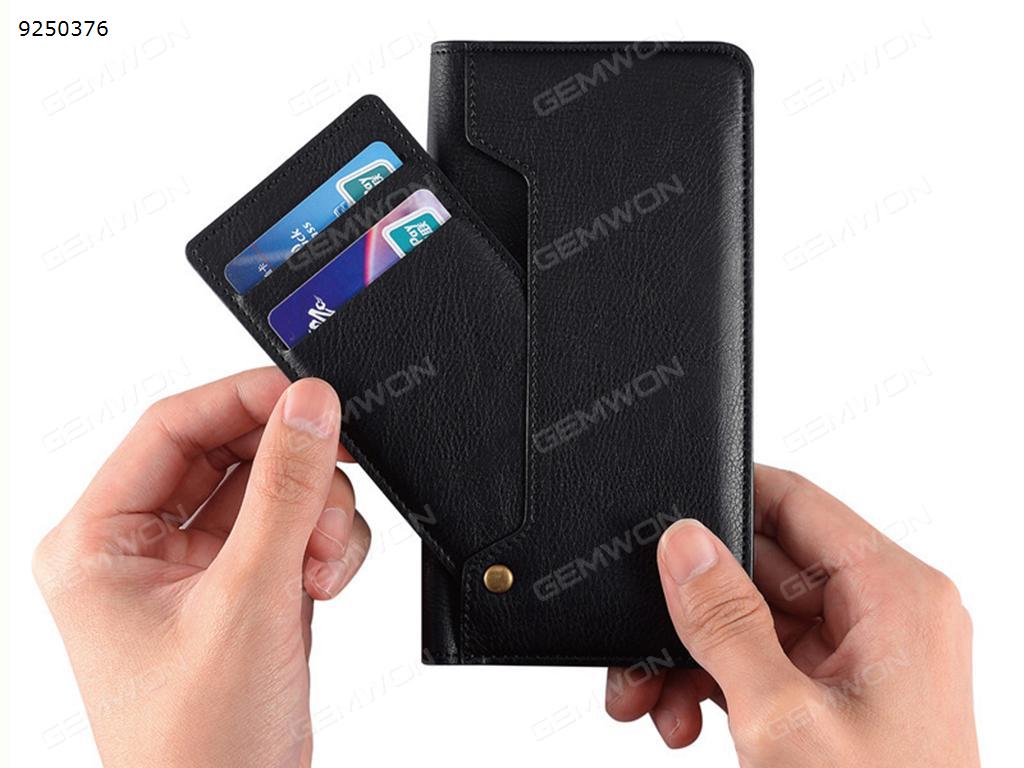 Wallet Case Leather Credit Card/Cash Holder Holster Slots Pockets Cover [Ultra Slim][Magnetic Closure Flip] [Stand] Full Protection Carrying Case for iPhone 6/6S 4.7 inch(Black) Case IPHONE 6/6S