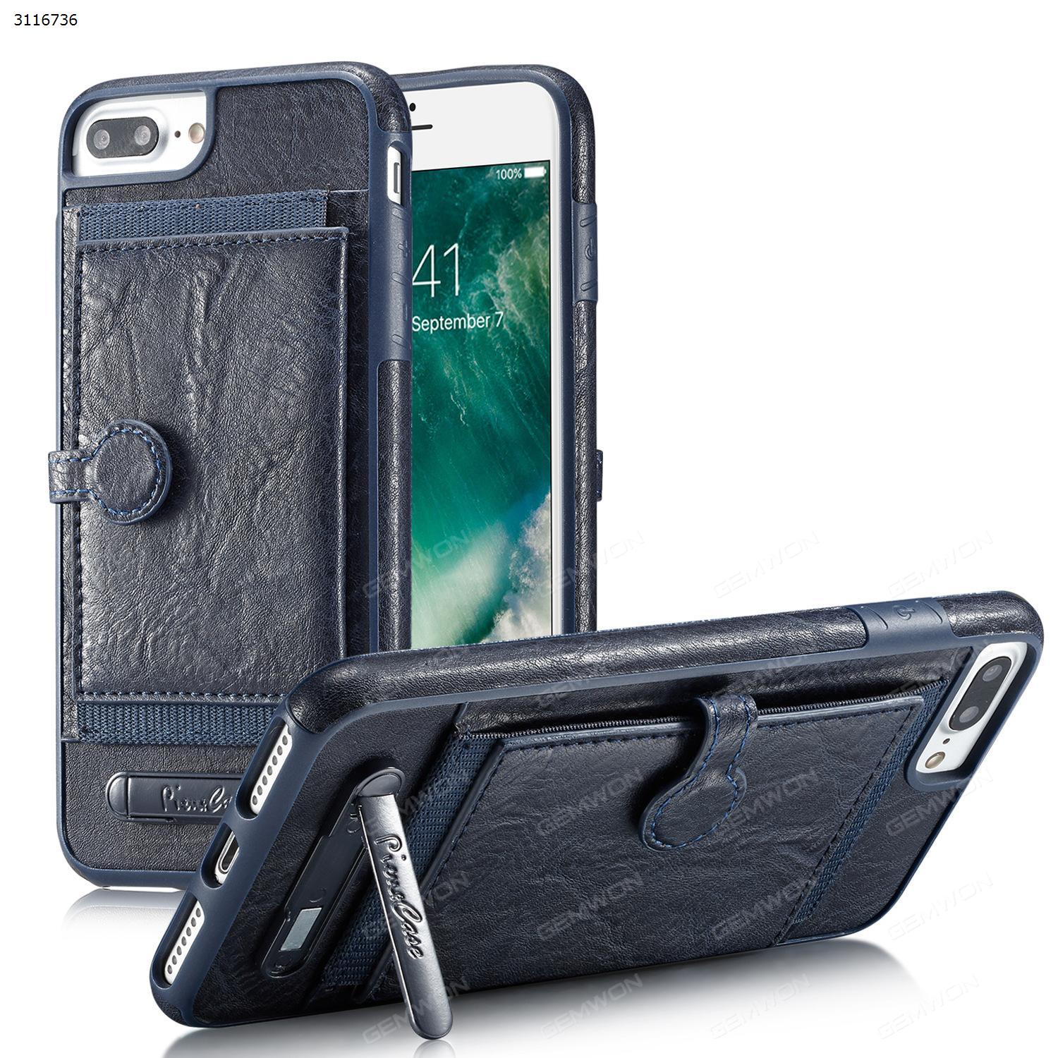 iPhone6/6s interpolation card support Hand case，multifunction Mobile phone purse，dark blue Case iPhone6/6s interpolation card support Hand case