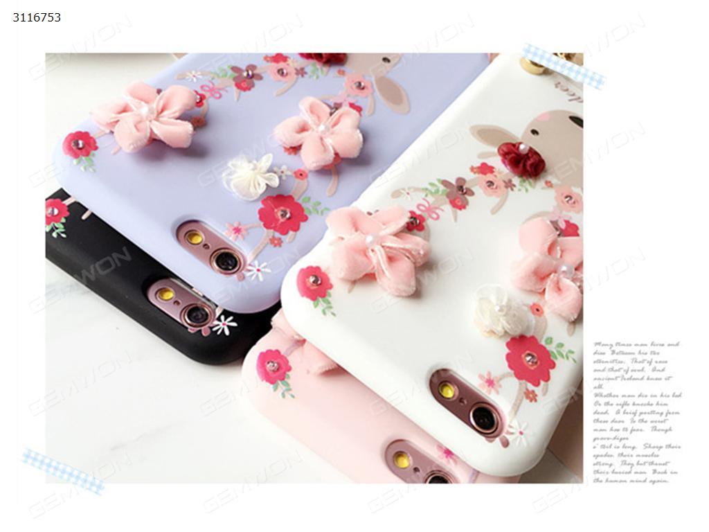 iPhone 7 Sika Deer cell phone shell, The flowers of Sika Deer Lanyard Mobile phone shell, Pink Case IPHONE 7 SIKA DEER CELL PHONE SHELL