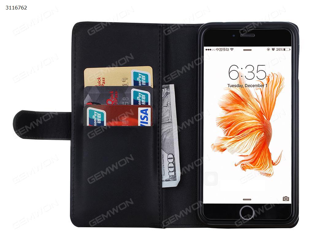 iphone6 plus plain wallet holster ，
Multifunctional combined fission case，black Case IPHONE6 PLUS PLAIN WALLET HOLSTER