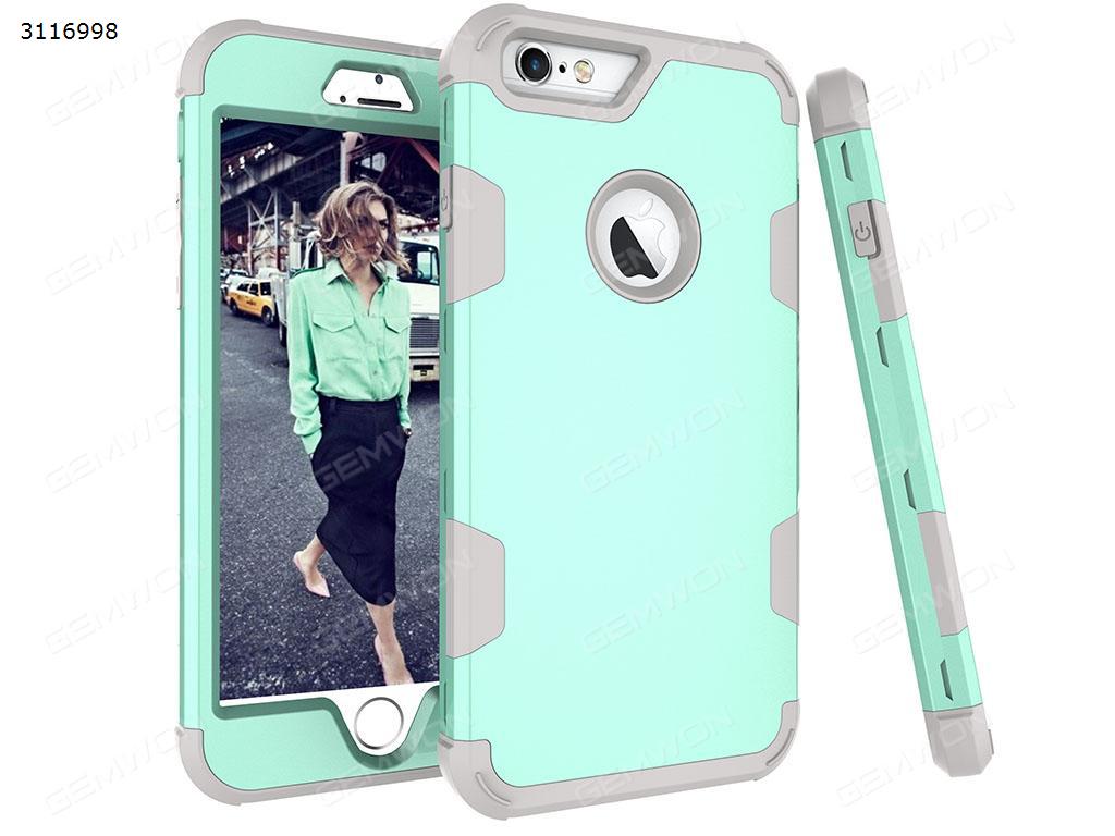 iphone 6 Silicone armor Mobile phone shell, Three in one silica gel PC color armor mobile phone anti fall, Green Case IPHONE 6 SILICONE ARMOR MOBILE PHONE SHELL