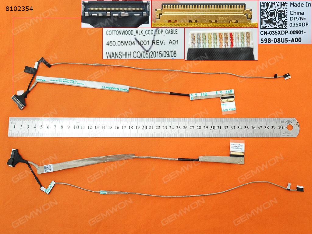 Dell Inspiron 13-7353 7352 7359，ORG LCD/LED Cable 450.05M04.0001 CN-035XDP    450.05M04.1001