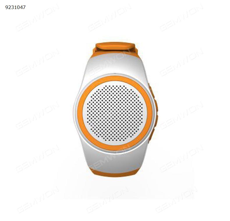 Watch Shape Ultra Portable Outdoor Wireless Bluetooth Speakers  FM radio + Microphone + MP4 Music Player, for Runners, Jogger, Bicyclers, Climbers, Hikers, Kids (white) Bluetooth Speakers TH-B20