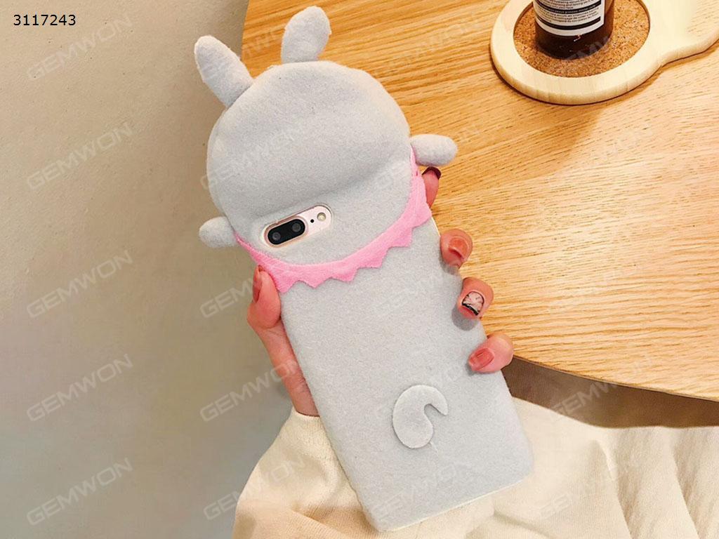 iphone 6 Cute plush mobile phone shell, Cute plush protective cover, Gray rabbit Case iphone 6 Cute plush mobile phone shell